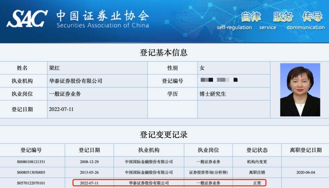 最新离开高瓴 梁红已加盟华泰证券担任这个职务 将有何打法？